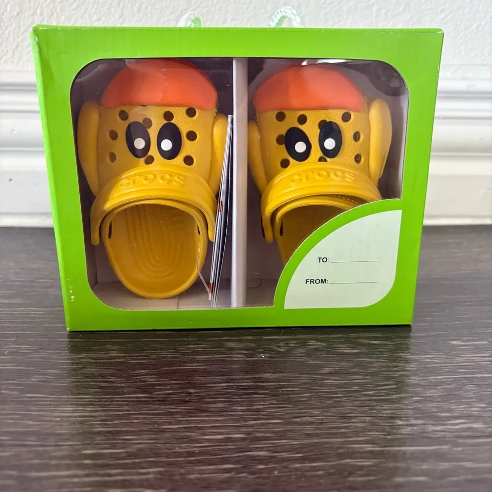 New! CROCS Littles I Am Rubber Ducky Size 2-3